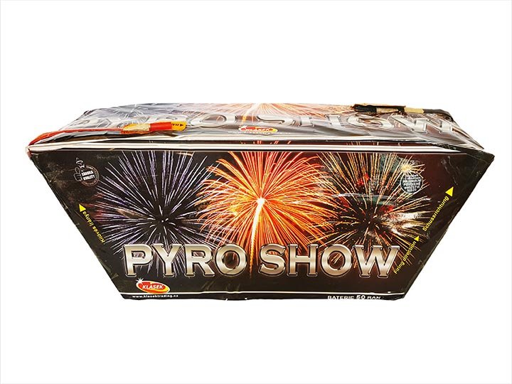 Pyro Show 50 lövés / 30 mm - ferde konnektorral