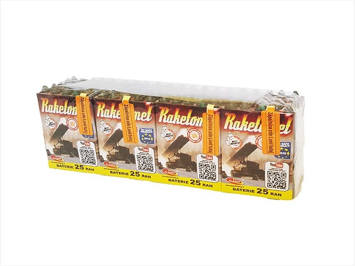 Raketomet 25 lövés 4 db