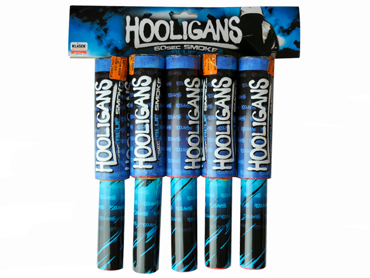 Hooligans füstölő fáklya kék 5 db