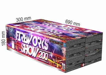 Fireworks show 200 lövés / multikaliberű